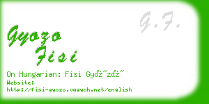 gyozo fisi business card